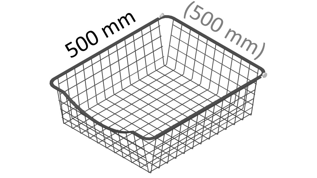 Kaappikori 500x500mm runkoon antrasiitin harmaa