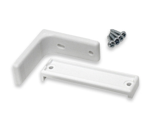 Peitelevyn kiinnike valkoinen 2kpl