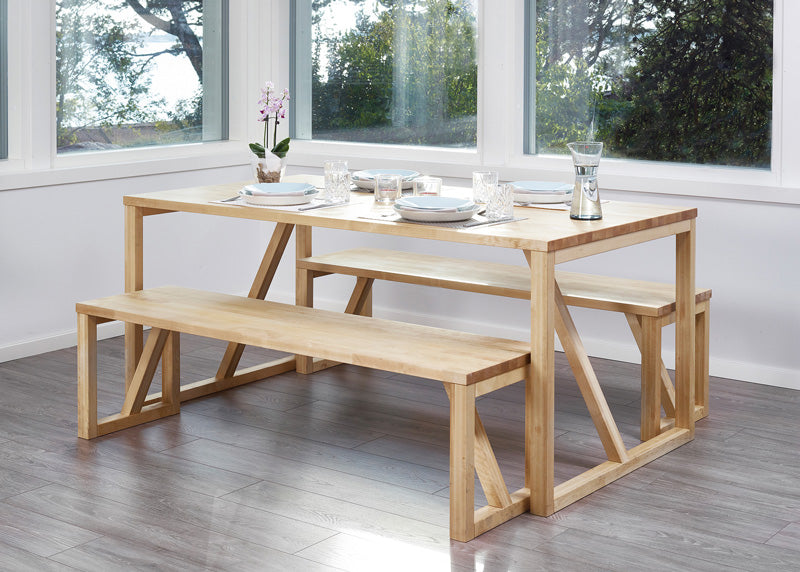 WoodX Pöytä öljytty koivu 900x1200 mm