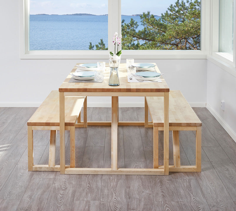 WoodX Pöytä öljytty koivu 900x1200 mm