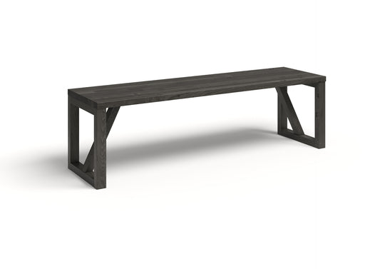 WoodX Penkki mustanharmaa öljytty koivu 400x1050 mm
