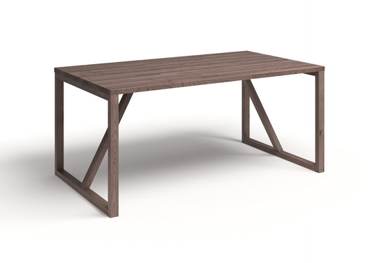 WoodX Pöytä tummanruskea öljytty koivu 900x2200 mm