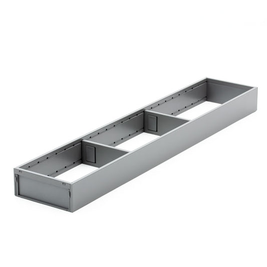 Laatikonjakaja, 650 mm syvään LEGRABOX-laatikkoon harmaa
