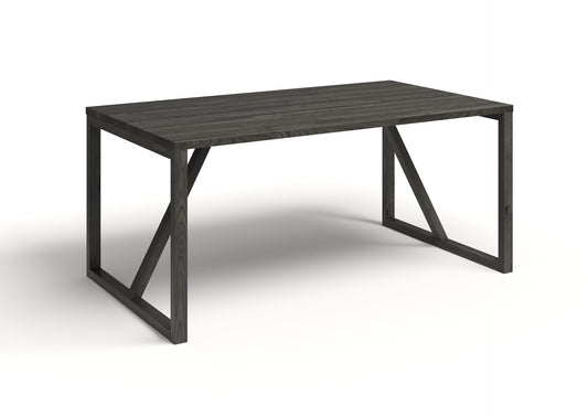 WoodX Pöytä mustanharmaa öljytty koivu 900x1200 mm