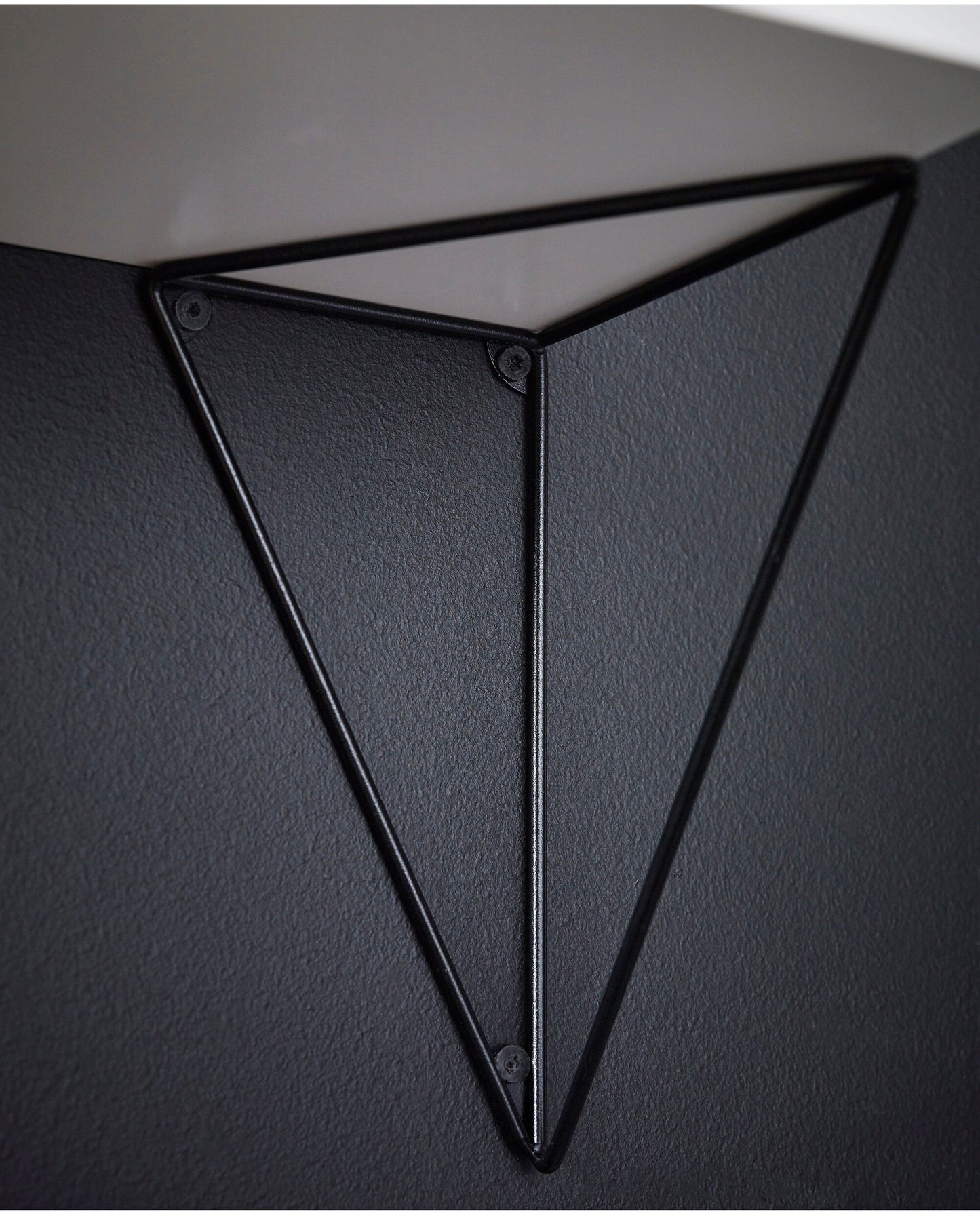 Pythagoras hyllynkannattimet, 2 kpl, musta
