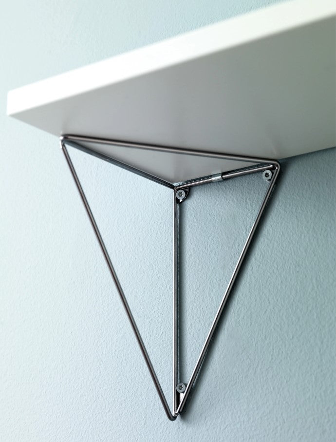 Pythagoras hyllynkannattimet, 2 kpl, musta
