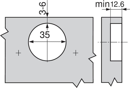 Turvasarana ruuvattava 134°