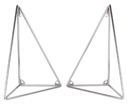 Pythagoras hyllynkannattimet, 2 kpl, kromi