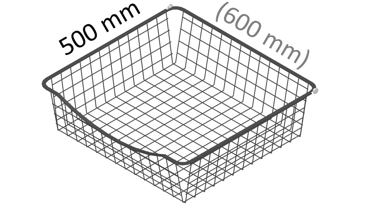 Kaappikori 600x500mm runkoon antrasiitin harmaa