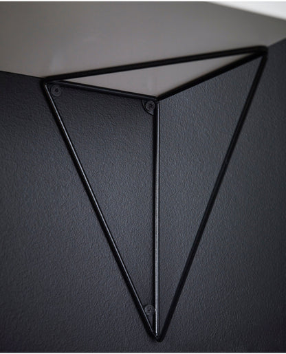 Pythagoras hyllynkannattimet, 2 kpl, musta