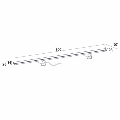 LED-valaisin Esther S3 10W 800MM