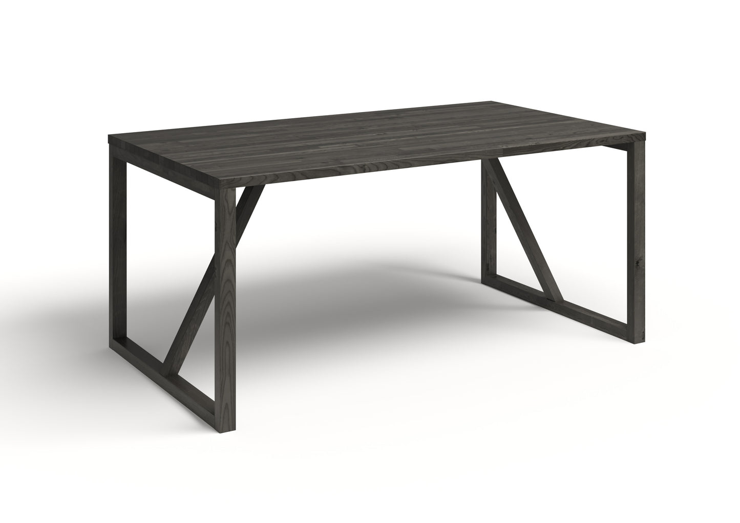 WoodX Pöytä mustanharmaa öljytty koivu 900x2200 mm