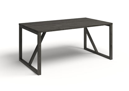 WoodX Pöytä mustanharmaa öljytty koivu 900x2200 mm