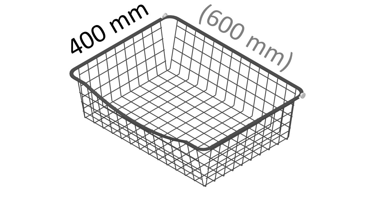 Kaappikori 600x400mm runkoon antrasiitin harmaa