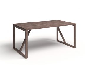 WoodX Pöytä tummanruskea öljytty koivu 900x1600 mm